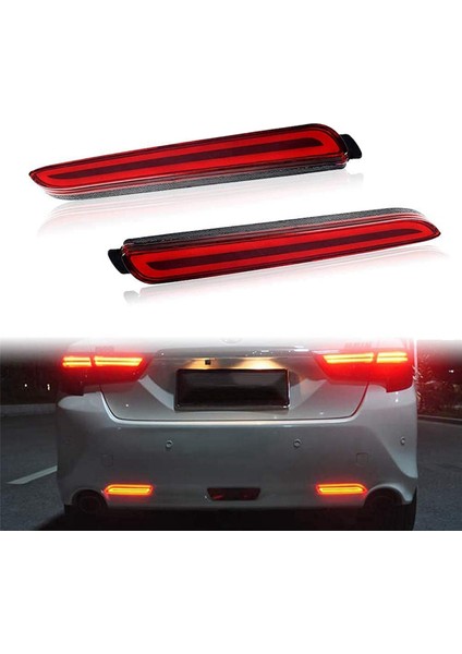 Sienna Wish Fortuner Için 3x LED Arka Tampon Sis Lambası Kuyruk Fren Işık Reflektörü Sürüş Lambası (Yurt Dışından) fiyatları