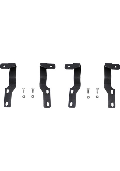 4x Ön Kaput LED Işık Montaj Braketi Kaput Hendek Lamba Braketleri Kiti 2005-15 Için (Yurt Dışından)