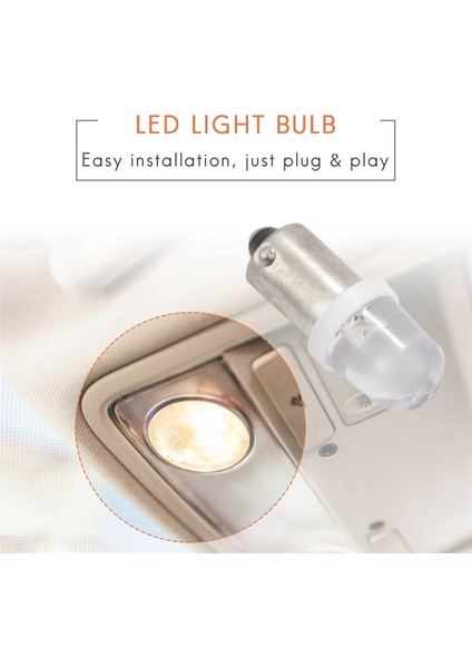 100 Adet BA9S 1895 H6W 53 57 Süngü LED Ampuller Araba Harita Lambası 12 V Beyaz (Yurt Dışından) modelleri