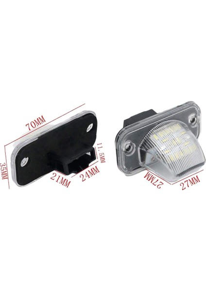 4x Araba 18SMD LED Plaka Numarası Işığı Transporter T4 / Mk4 / B5 B6 Eurova Için (Yurt Dışından)