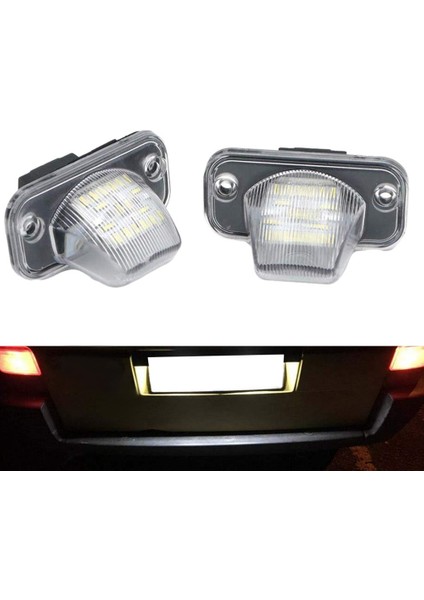 4x Araba 18SMD LED Plaka Numarası Işığı Transporter T4 / Mk4 / B5 B6 Eurova Için (Yurt Dışından)
