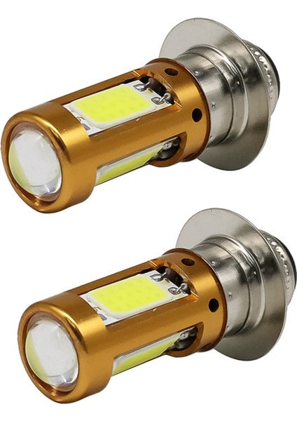 2x H6M PX15D P15D LED Motosiklet Farlar Hi-Lo Işın Ampul Motosiklet Scooter Moped Kafa Lambası Beyaz 1500LM 12-30 V (Yurt Dışından)