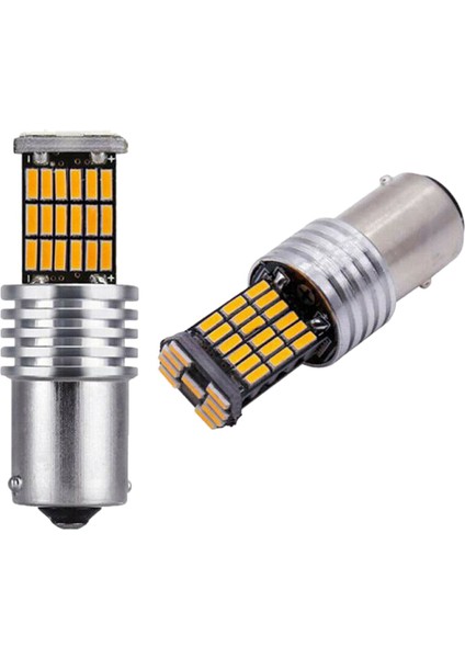 4 x 1156 Amber 7506 P21W LED Ampuller BA15S Sarı Ön Arka Dönüş Sinyali Işıkları (Yurt Dışından)