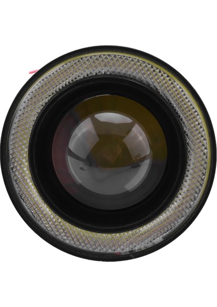 2 Adet Araba Evrensel 3.5 Inç Cob Angel Eye Sis Farları Farlar Beyaz (Yurt Dışından)