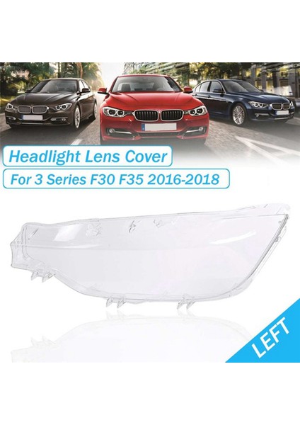 2x Sol Ön Farlar Şeffaf Abajurlar Farlar Kapak Lens Kabuk 3 Serisi F30 F35 16-18 63117419629 (Yurt Dışından)