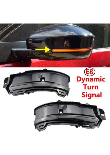 Dinamik LED Dönüş Sinyali Işık Dikiz Yanıp Sönen Ayna Lambası Range Evoque Velar L560 F-Pace Için (Yurt Dışından)