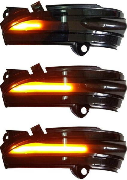 4x Araba LED Yan Kanat Dinamik Dönüş Sinyal Işığı Dikiz Aynası Göstergesi Mondeo Mk5 V 5 2014-2019 Amber (Yurt Dışından)