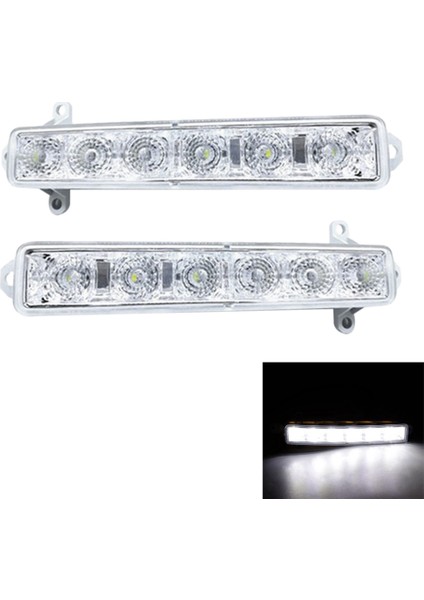 Araba L + R LED Drl Sis Lambası C1 06-17 C3 15-19 Otomatik Sürüş Lambası Gündüz Çalışan Işık Tampon Lambası (Yurt Dışından)