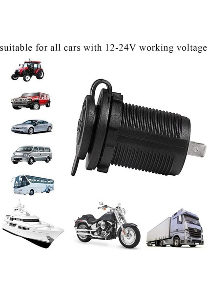 Mavi LED Göstergeli 2 Paket Şarj Aleti Çakmak, Araç Çakmak Şarj Soketi 0,6 M Bağlantı Kablosu Araba Deniz Motosikleti (Yurt Dışından) modelleri