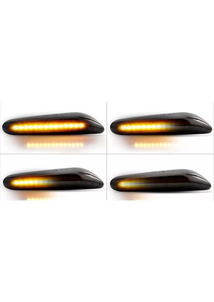6 Adet LED Dinamik Dönüş Sinyal Işığı Yan Işaretleyici Sıralı Flaşör LAMBASI-E46 E36 E60 E61 E90 E91 E92 E93 X1 E84 (Yurt Dışından)