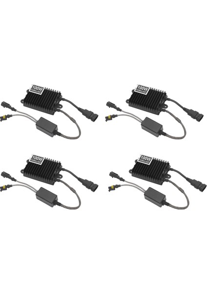 4x 12V Ince 100W Hid Balast Yedek Işık Balastı Hızlı Başlangıç Ultra Ince (Yurt Dışından)