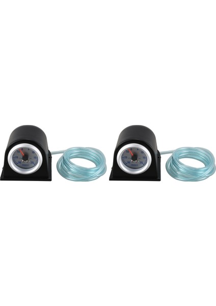 Auto Car Için 2x Turbo Boost / Vakum Ölçer Ölçer 2 Inç 52MM 0-30IN. / 0-20PSI Turuncu Işık (Yurt Dışından)