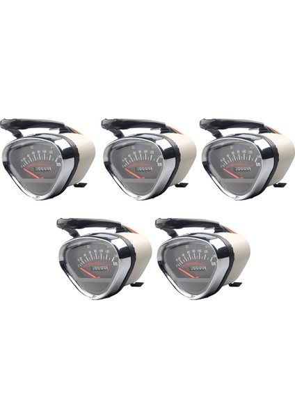 5x Motosiklet Metre Kilometre Sayacı Ölçer Arka Işık LCD Dijital Gösterge Enstrüman Vintage 70 JIALING70 (Yurt Dışından)