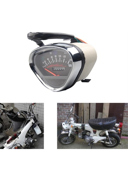5x Motosiklet Metre Kilometre Sayacı Ölçer Arka Işık LCD Dijital Gösterge Enstrüman Vintage 70 JIALING70 (Yurt Dışından) fiyatları