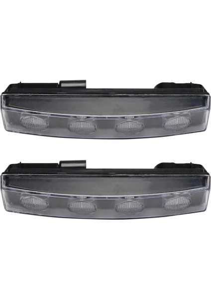 Kamyon Üstü Güneşlik Sinyal Işığı Köşe Işıkları Yedek Parça Için 2x 24 V Beyaz LED Işıklar 1798980 (Yurt Dışından)