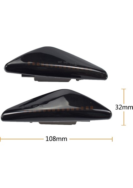 4 Adet Füme Araba Dinamik LED Yan Sinyal Lambası Dönüş Sinyal Işığı X3 F25 X5 E70 X6 E71 E72 2008-2014 (Yurt Dışından)