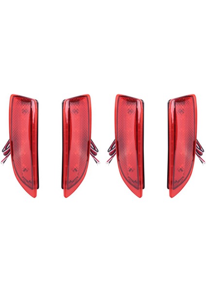 4x Araba LED Fren Kuyruk Işık Arka Tampon Park Uyarı Işık Reflektör Işık 2011-2012 Için (Yurt Dışından)