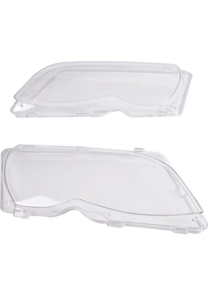 L & R Bmw E46 3 Serisi 4 Kapılı 320I 325I 330I 2002-2005 Araba Far Camı Kapağı Lamba Gölge Len Kafa Işık Muhafazası Kapağı (Yurt Dışından)