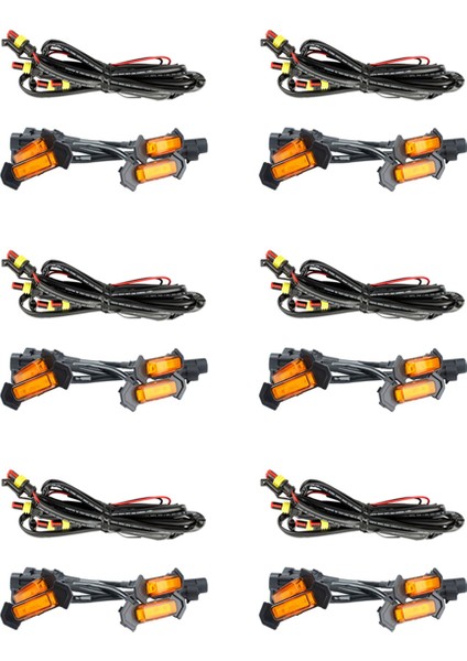 2016 -2020 Için Ön Izgara Aydınlatma LED Izgara Işıkları Kiti 24 Adet (Amber Kabuk Sarı Işık) (Yurt Dışından)