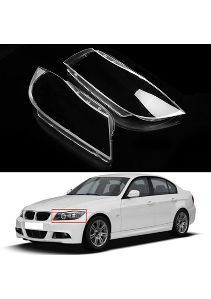 Araba Kafa Işık Gölge Xenon Far Şeffaf Lens Kabuk Kapak Bmw 3 Serisi Için E90 E91 2005-2012 Sağ Ön (Yurt Dışından) fiyatları