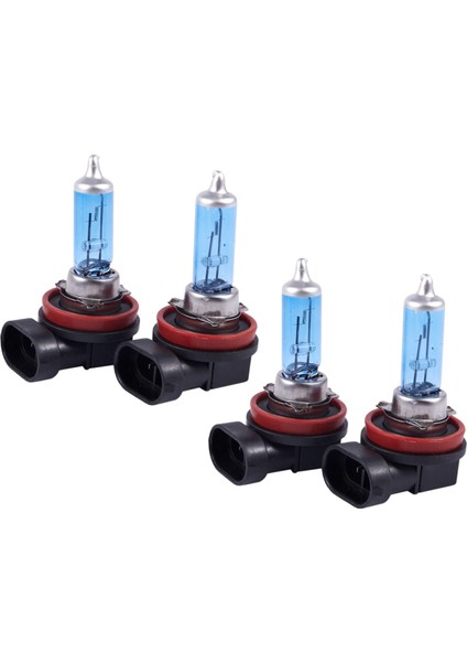2 Adet H11 100W Er Beyaz Xenon Işık Halojen Lamba Ampuller (Yurt Dışından)