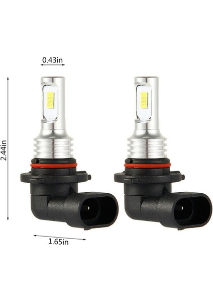 9005 Hb3 LED Far Ampulleri Kiti Uzun Huzme 35W 4000LM 6000K Beyaz (Yurt Dışından) indirimleri
