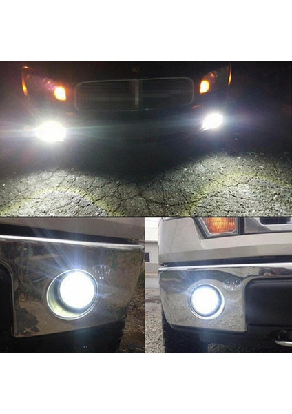 2x H8 H11 H16 6000K Beyaz 100W Yüksek Güçlü LED Sis Farı Sürüş Ampulü (Yurt Dışından)