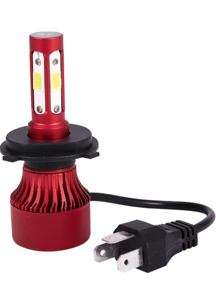 6x H4 Hb2 9003 2200W 330000LM 4 Taraflı LED Far Kiti Hi/lo Güç Ampulleri 6000K (Yurt Dışından)