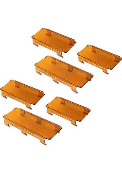 2 Adet 20 Inç Amber Geçmeli Lens Kapağı 6 Inç + 8 Inç Offroad LED Işık Çubuğu Atv Suv (Yurt Dışından)