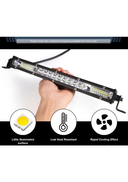 2 Adet 12 Inç LED Işık Çubuğu LED Çalışma Çatı Işıkları Bar 12 V 24 V Sel Spot Işın Sürüş Lambaları Offroad Suv Kamyon (Yurt Dışından) fiyatları