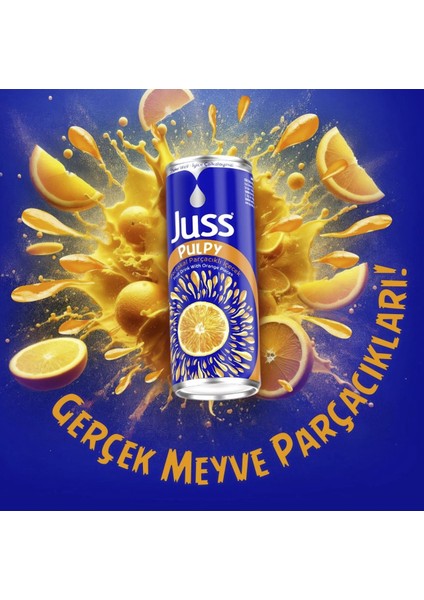 PARÇACIKLI İÇECEK PORTAKAL 250 ML KUTU