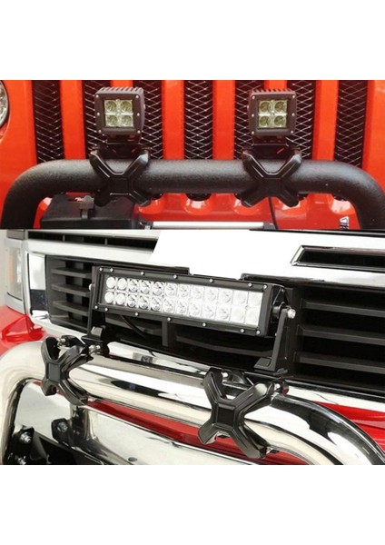2-3 Inç Tüp Tampon Çubuğu Için Ayarlanabilir LED Çalışma Işığı Braketi Tüp Rulo ve Kafes Evrensel X-Clamp Işık Montaj Montaj Braketleri Kelepçe - 2 Parça (Yurt Dışından)