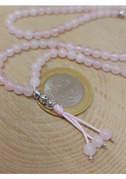 Pembe Kuvars Taşı 99LUK Tesbih 4mm (8912) modelleri