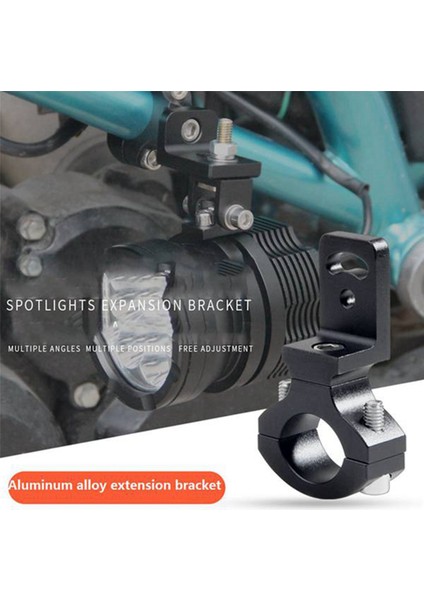 4 Adet Evrensel Gidon 22 25MM 7/8 Inç Motosiklet Far Braketi Spot Tutucu Boru Kelepçesi Cafe Chopper Için (Yurt Dışından)