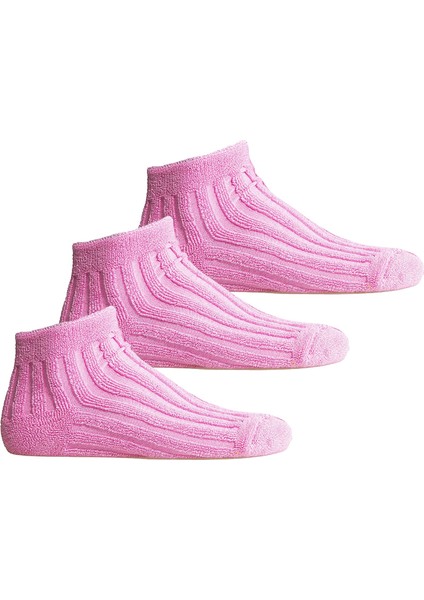 Kadın Uyku Çorabı 3'lü Set 36-40 Pembe
