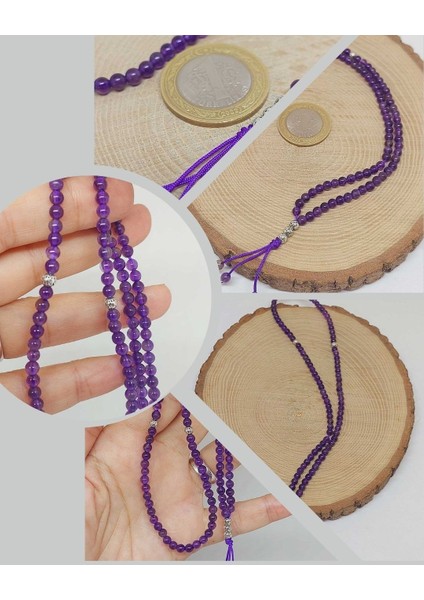 Ametist Taşı 99LUK Tesbih 4mm (8972)