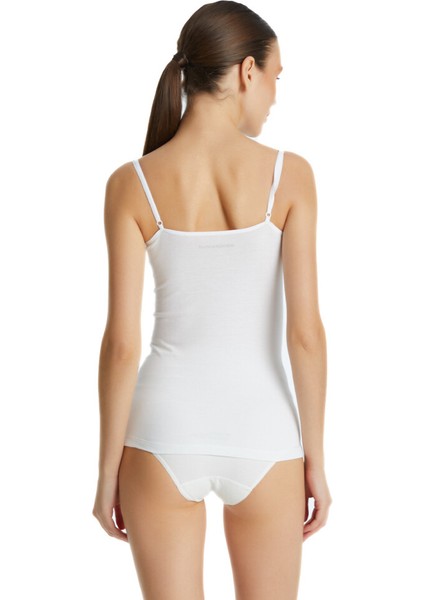 1952 BAYAN ESSENTİAL İNCE ASKILI BEYAZ ATLET fiyatları