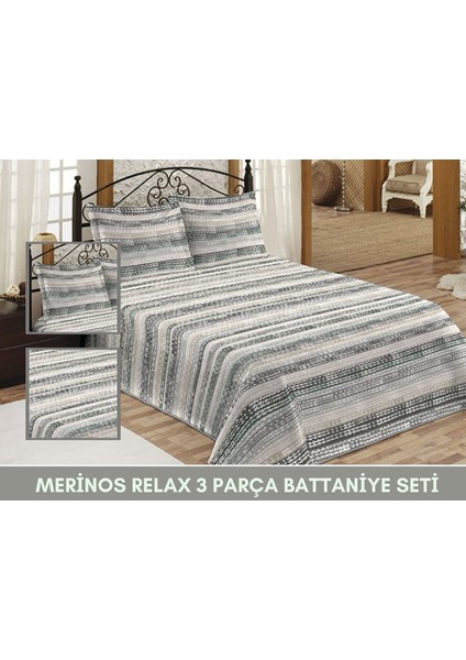 Merinos Relax Battaniye Yatak Örtüsü Seti 3 Parça Çift Kişilik fiyatları
