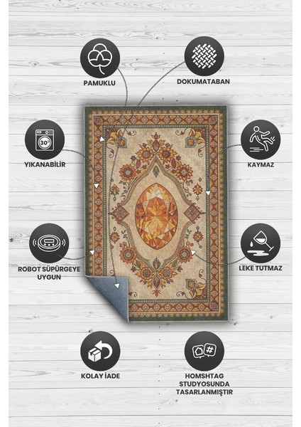 Sitrin Taşı Halısı Turuncu Renkli Enerji Taşı Figürlü Halı Spiritüel Temalı Modern Halı fırsatları