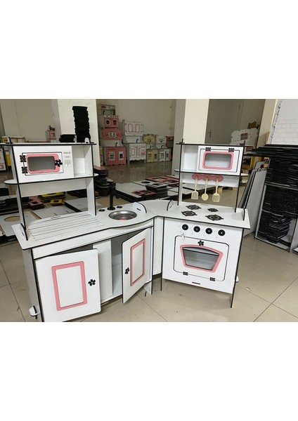100X135 Ahşap Oyuncak Mutfak