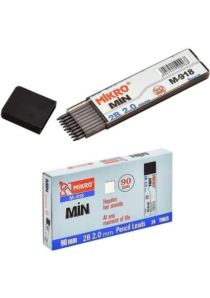 Min Lead Flat Tube 2.0 90 mm Siyah Uç