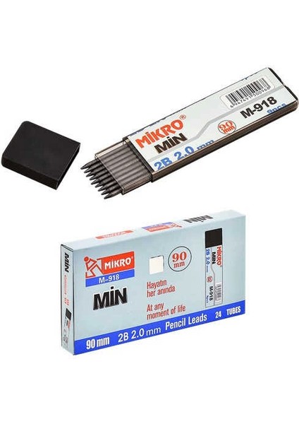 Min Lead Flat Tube 2.0 90 mm Siyah Uç