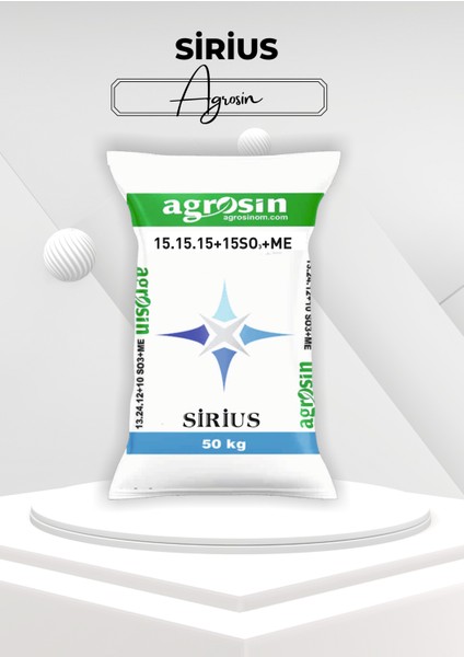 Npk'lı Sirius 15.15.15(So2)+(Me) Granül Gübre (50 Kg)