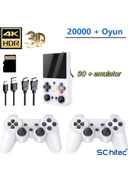 3.5 Inç Mini HDMI Çıkışlı Taşınabilir Retro Oyun Konsolu 20000+ Oyunlu El Atari modelleri