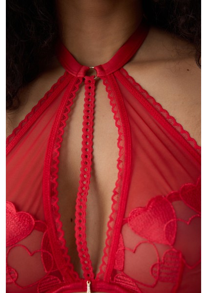 Halter Wire Kırmızı Sütyen - Penti Loves Paris Koleksiyonu modelleri