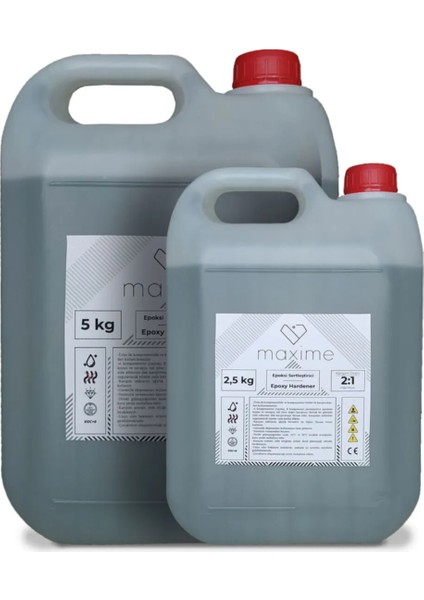 Maxime Kristal Şeffaf Epoksi Reçine Döküm Tipi Parlak 7,5 kg