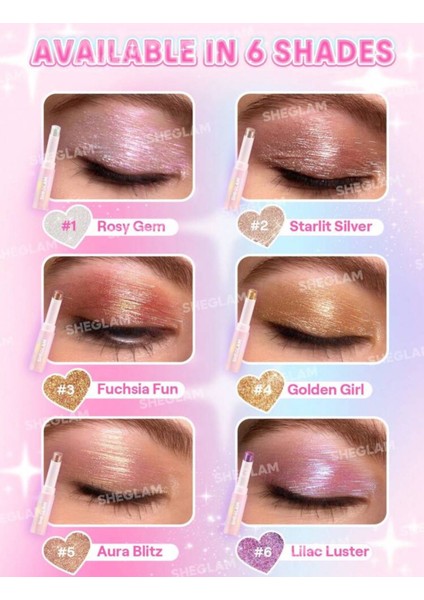 Sheglam- Jelly Glitter Eyeshadow Stick