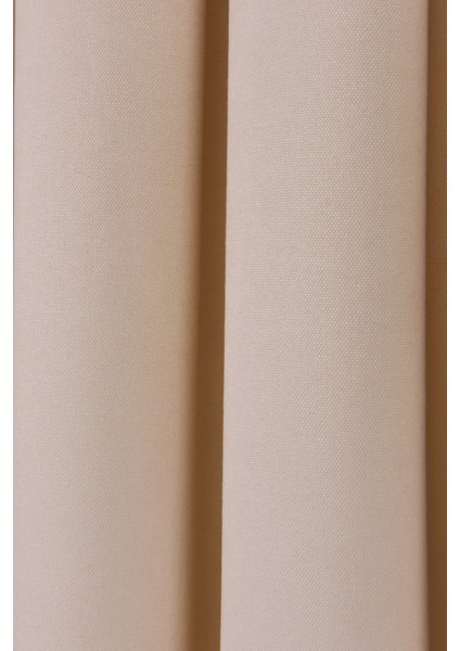 Ekru Düz Ada Fon Perde V-12489 Tek Kanat 1x3 Sık Pile fırsatları