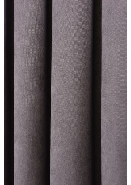 Gri Düz Ada Fon Perde V-12488 Tek Kanat 1x3 Sık Pile fırsatları