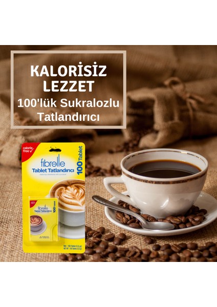 Sucralozlu Tablet Tatlandırıcı 100'LÜK Cep